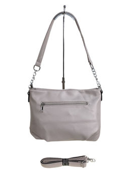 Женская сумка из искусственной кожи, цвет серо-белый - Greta фото 2