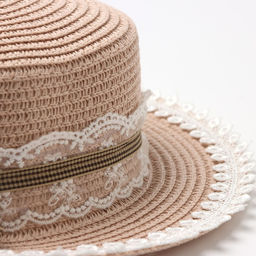 Шляпа для девочки MINAKU «Леди», розовая, размер 52