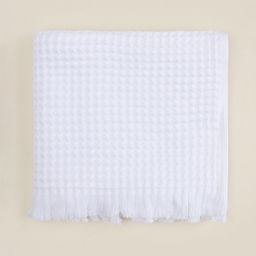 Полотенце вафельное SL HOME: Boho «Блан де Блан» 90×150 см, хлопок 100%, белое