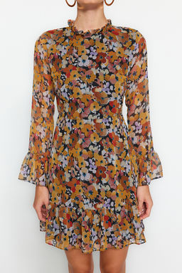 TRENDYOLMILLA Siyah Dik Yaka Dokuma Elbise TCLAW19LJ0076  фото 28