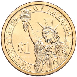 Монета 1 доллар 2012 года (Р) США 24-й президент США Гровер Кливленд