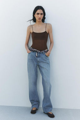 ZW COLLECTION STRAIGHT HIGH-WAIST JEANS