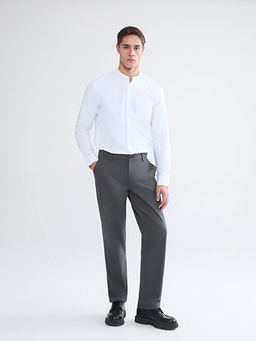 Regular Fit Hakim Yaka Uzun Kollu Erkek G?mlek