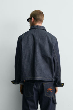 CAZADORA DENIM RELAXED FIT BORDADO / ?ndigo - Zara фото 3