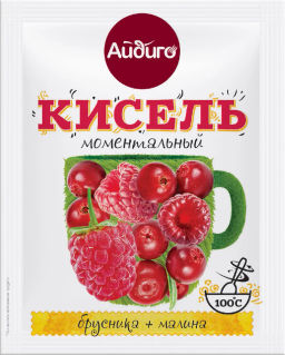 Кисель моментальный Брусника и малина 30г