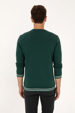 Erkek Regular Fit Bisiklet Yaka Koyu Ye_il Sweatshirt - U.s. polo assn фото 5