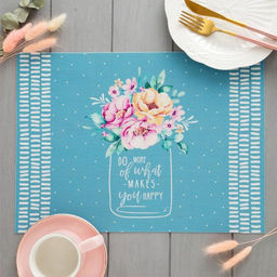 Цена за 2 шт. Салфетка на стол Happy, ПВХ, 40×29 см