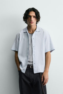 WASHED TEXTURED SHIRT - Zara фото 10
