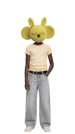 CAMISETA CON MODAL CUT OUT LAZOS / Amarillo - Zara фото 5