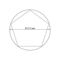 Капсула ULTRA Perfect Fit для монет 50 пенсов диаметром 27.3 мм LEUCHTTURM 365296
