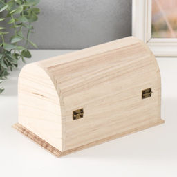 Шкатулка дерево под роспись "Сундук" замок крючок 18х12х12 см