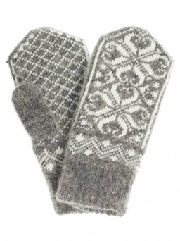 Варежки женские "Паук" без рисунка на резинке ПП 3204-7