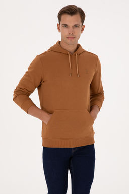 Erkek Regular Fit Kapi_onlu Camel Basic Sweatshirt Sepette S_rpriz _ndirim - U.s. polo assn фото 3