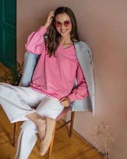 Свитшот с V-образным вырезом 93.4.2 - Elena sorti фото 2