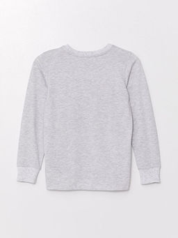 Bisiklet Yaka Bask?l? Uzun Kollu Erkek ?ocuk Pijama Tak?m? - Waikiki фото 3