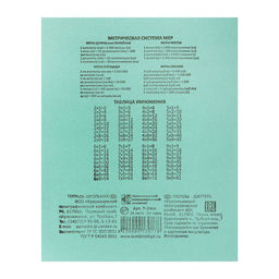 Набор тетрадей 24 листа в клетку КПК Зелёная обложка, серые листы, 10 шт. - Calligrata фото 4