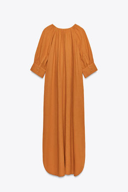 ZW COLLECTION LINEN TUNIC DRESS - Zara фото 13