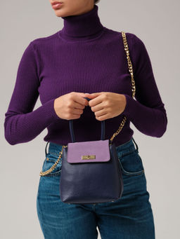 Сумка Deboro 30476 фиолетовый цветок