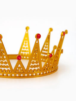 Цена за 2 шт. Корона королевы для девочки, цвет золотой