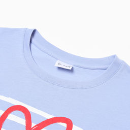 Футболка женская, голубая, размер 46