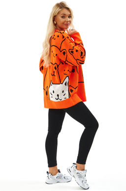 Женский удлиненный свитер оверсайз Happyfox - Happy fox фото 8