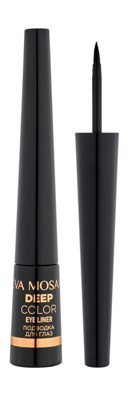 Подводка для глаз Deep Color Eyeliner жидкая, 2,5 мл, Черная