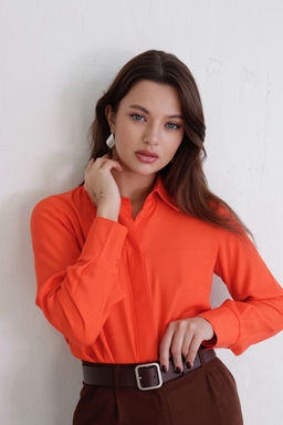 Рубашка с супатной застёжкой свободного силуэта - Martichelli фото 27