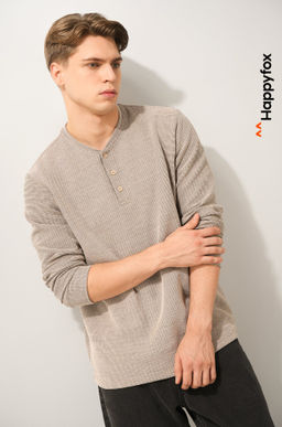 Мужской лонгслив на пуговицах Happyfox