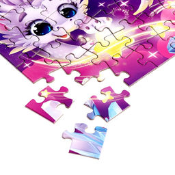 Цена за 2 шт. Пазл в термостакане «Милая змейка», 54 элемента, 350 мл