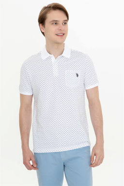 U. S. Polo Assn Мужская темно-синяя футболка с воротником-поло - U.s. polo assn фото 9