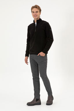 Erkek Siyah Basic Sweatshirt Sepette S_rpriz _ndirim - U.s. polo assn фото 4