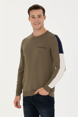 U. S. Polo Assn Мужской свитер цвета хаки - U.s. polo assn фото 8