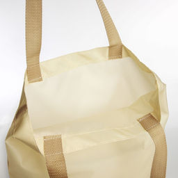 Сумка шопер, 35х0.5х40 см, текстиль, без подклада, бежевая - Nazamok фото 3