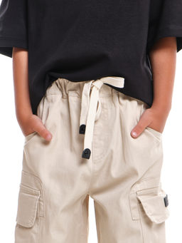 Брюки карго для мальчика 33-72073 бежевый - Mini maxi фото 11