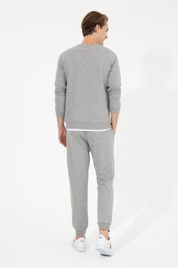 Мужские серые меланжевые спортивные штаны - U.s. polo assn фото 4