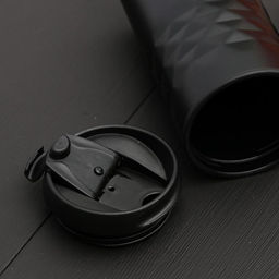 Термокружка SVOBODA VOLI «Покоряй», 350 мл, чёрный