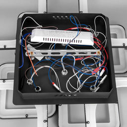 Люстра с ПДУ 59112/8BK, LED, 240 Вт, 3000-6000К, диммер, чёрный, 55×55×10 см