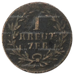 1 крейцер 1816 года Германские государства Баден