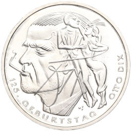 Монета 20 евро 2016 года Германия 125 лет со дня рождения Отто Дикса