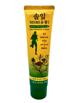 MSM Спортивный массажный крем расслабляющий c глюкозамином / Glucosamine Cream, 150 мл