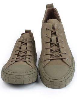 03-N72699-18 GREEN Полуботинки спортивные мужские (натуральная замша)