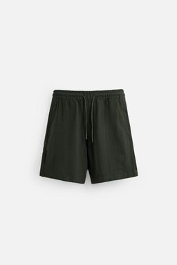 TEXTURED REGULAR FIT BERMUDA SHORTS - Zara фото 9