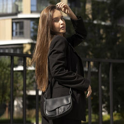 Сумка из искусственной кожи, 20х16х8.5 см, чёрный цвет - Nazamok фото 8