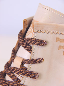 Ботинки 319.taskanaka.Вакса пудра/мех