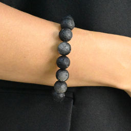 Обсидиан Луна браслет шарик 13мм, 45г