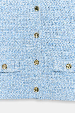 CHAQUETA PUNTO MANGA FRANCESA / Azul cielo - Zara фото 7