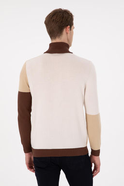 Erkek Slim Fit Bal_k__ Yaka Kum Kazak - U.s. polo assn фото 5