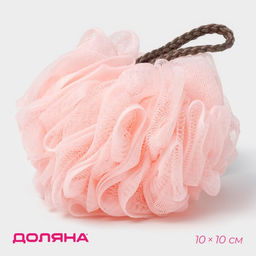 Цена за 6 шт. Мочалка для тела Доляна «Нежность», 50 г, розовая