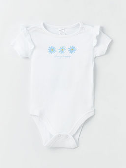 Bisiklet Yaka K?sa Kollu Bask?l? K?z Bebek 2li Tak?m - Waikiki фото 2