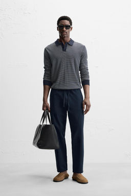 RELAXED FIT JOGGER WAIST TROUSERS - Zara фото 31